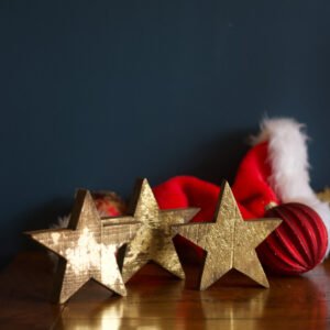 3 Small Rustic Stars