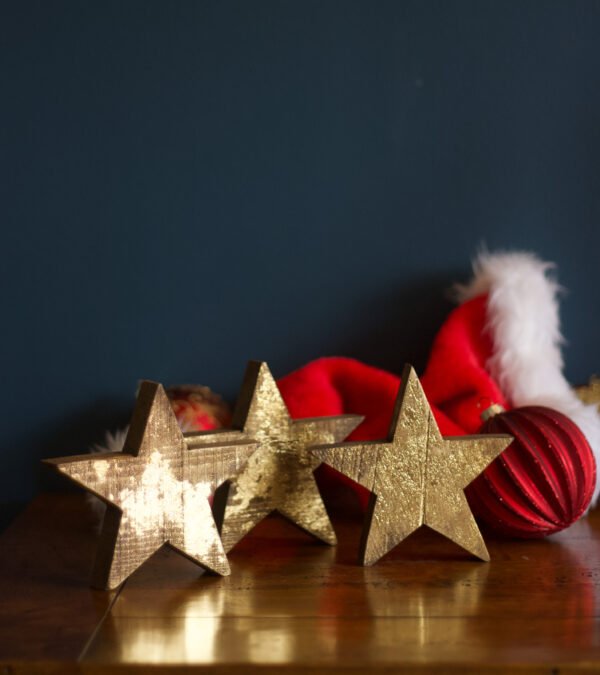 3 Small Rustic Stars