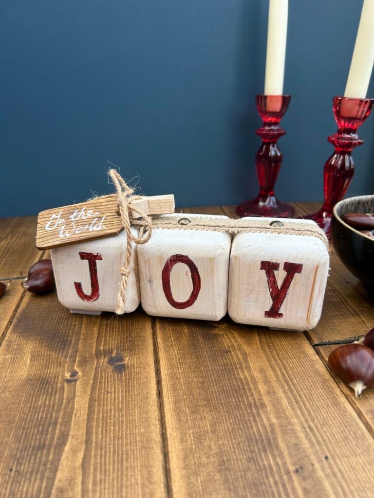 Handmade 'Joy to the World' Decoration