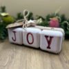 A joy to the world block style christmas decoration