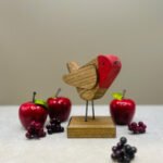 A Christmas Robin Decoration made from wood