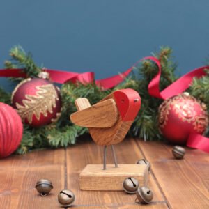 A Rustic Robin Christmas Decoration