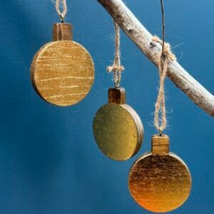 Handmade Gold Leaf Bauble