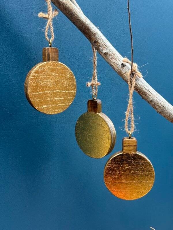 Handmade Gold Leaf Bauble