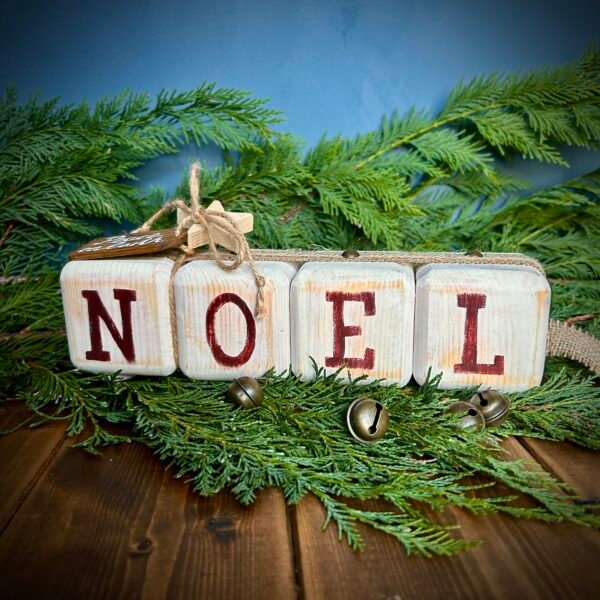 Handmade Noel Block Decoration