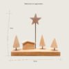 A nativity scene with product dimensions