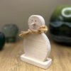 A little snowman decoration made for Ash with a limed wax finish.